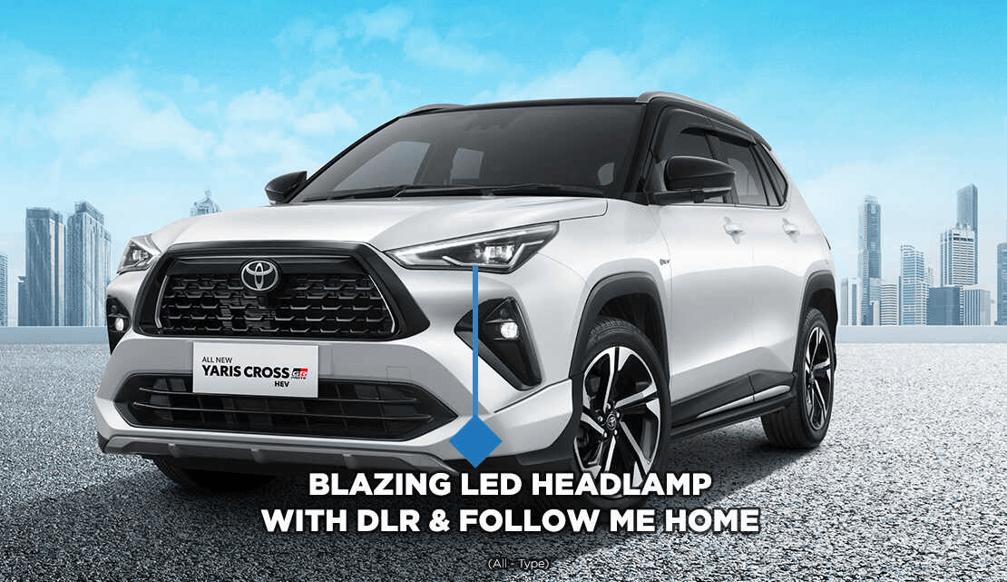 tampak depan toyota yaris cross