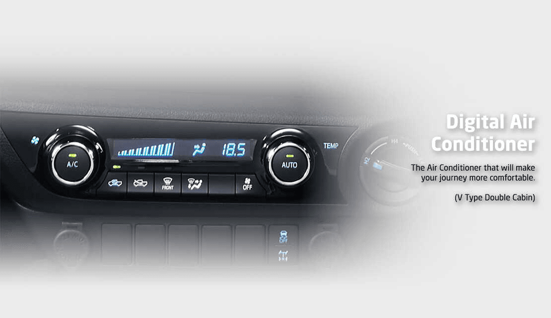 ac digital toyota hilux double cabin