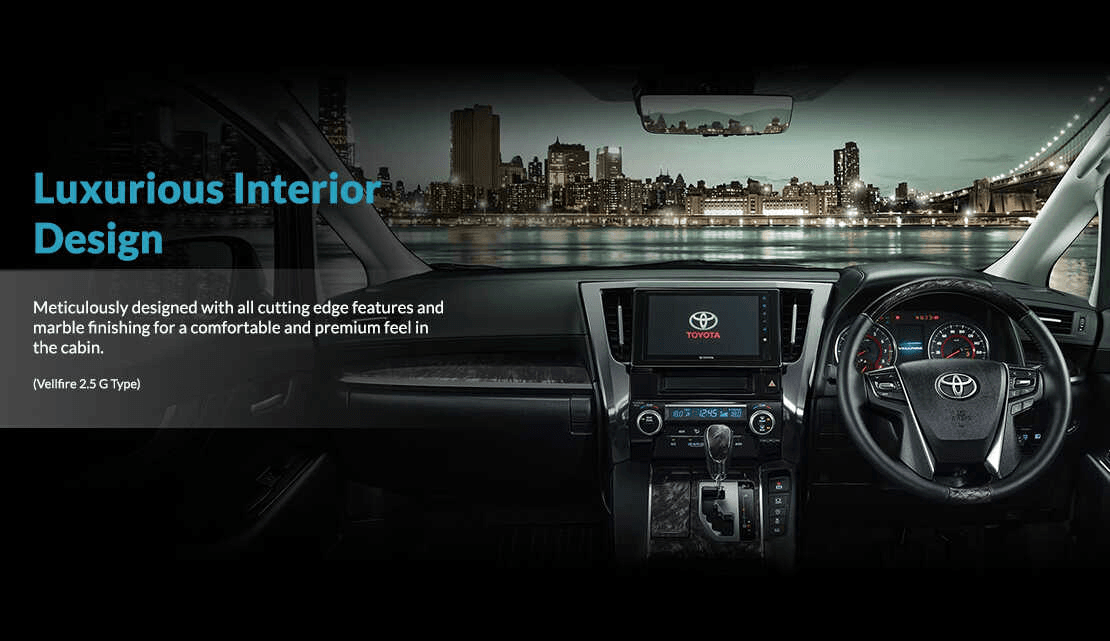 dashboard toyota vellfire