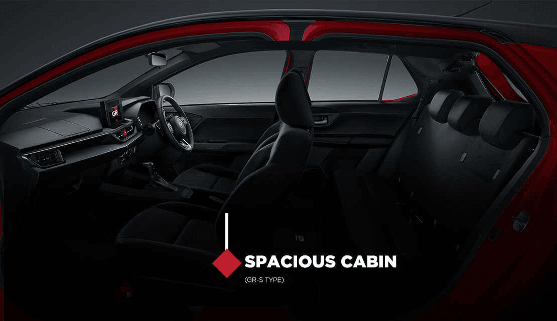kabin toyota agya gr sport