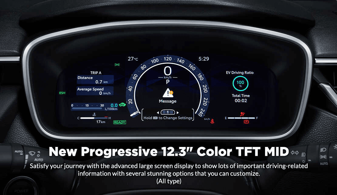 dashboard toyota altis