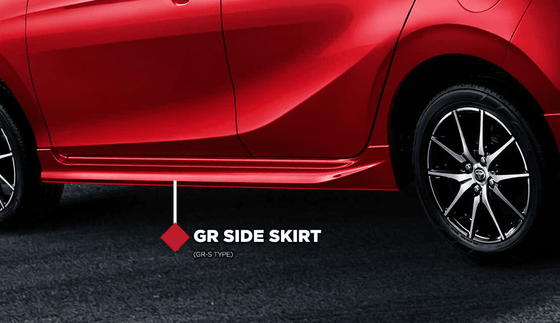 side skirt toyota agya gr sport
