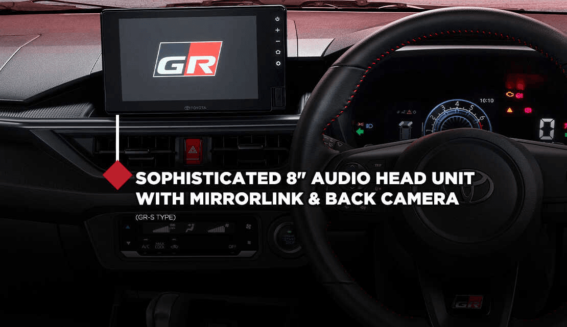 audio unit toyota agya gr sport
