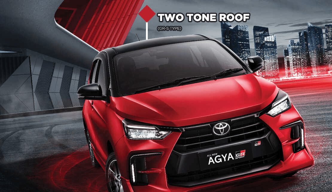 atap toyota agya gr sport