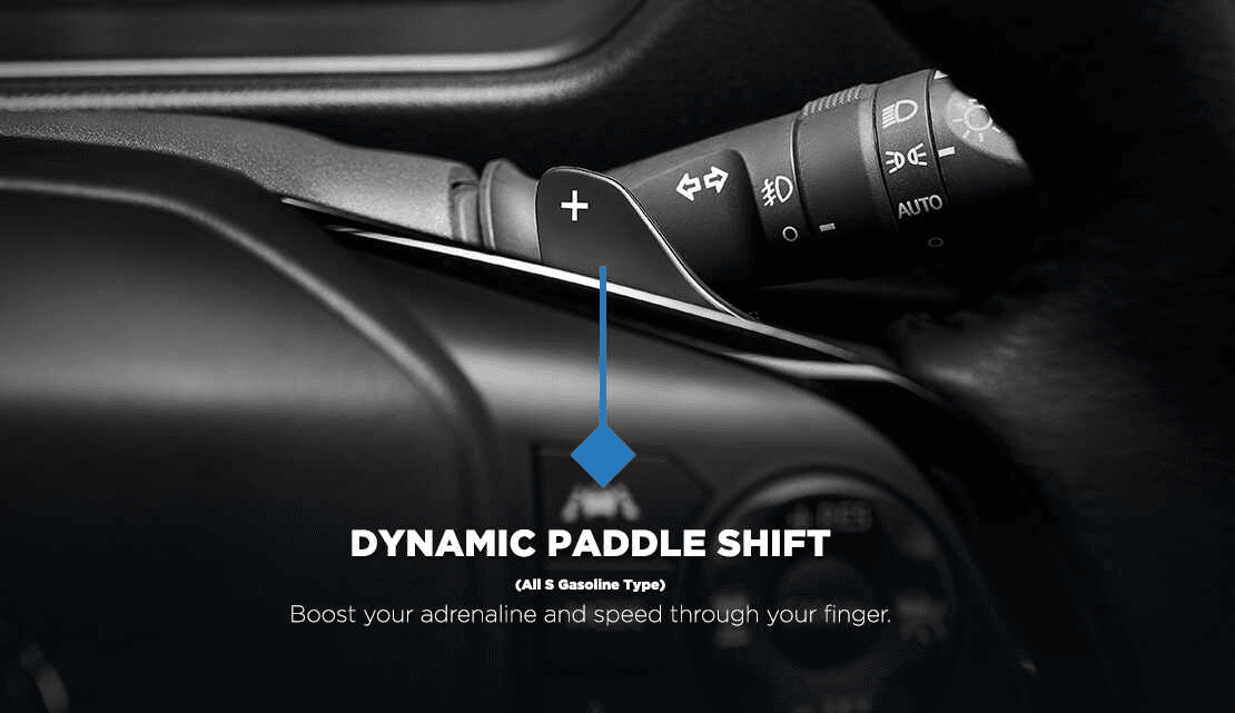 paddle shift toyota yaris cross