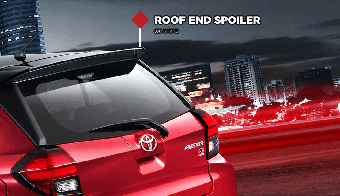 spoiler toyota agya gr sport