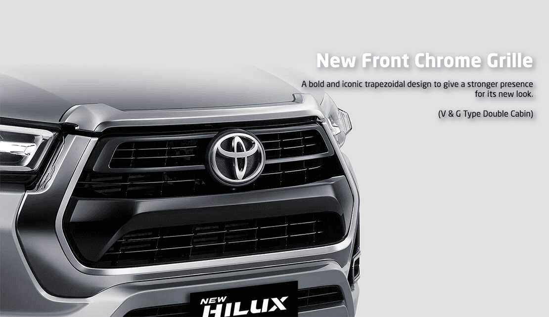 tampak depan toyota hilux double cabin