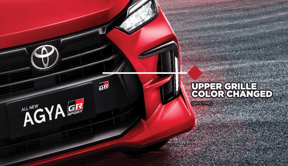 grill toyota agya gr sport