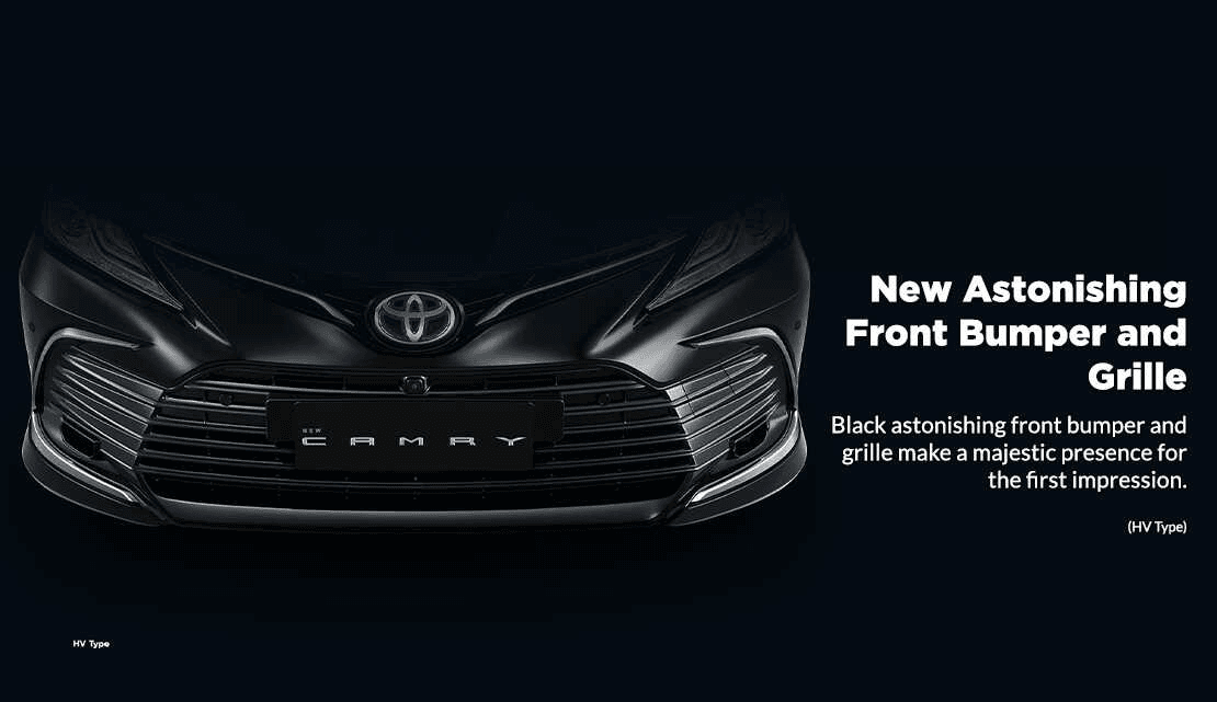 bemper depan toyota camry hybrid