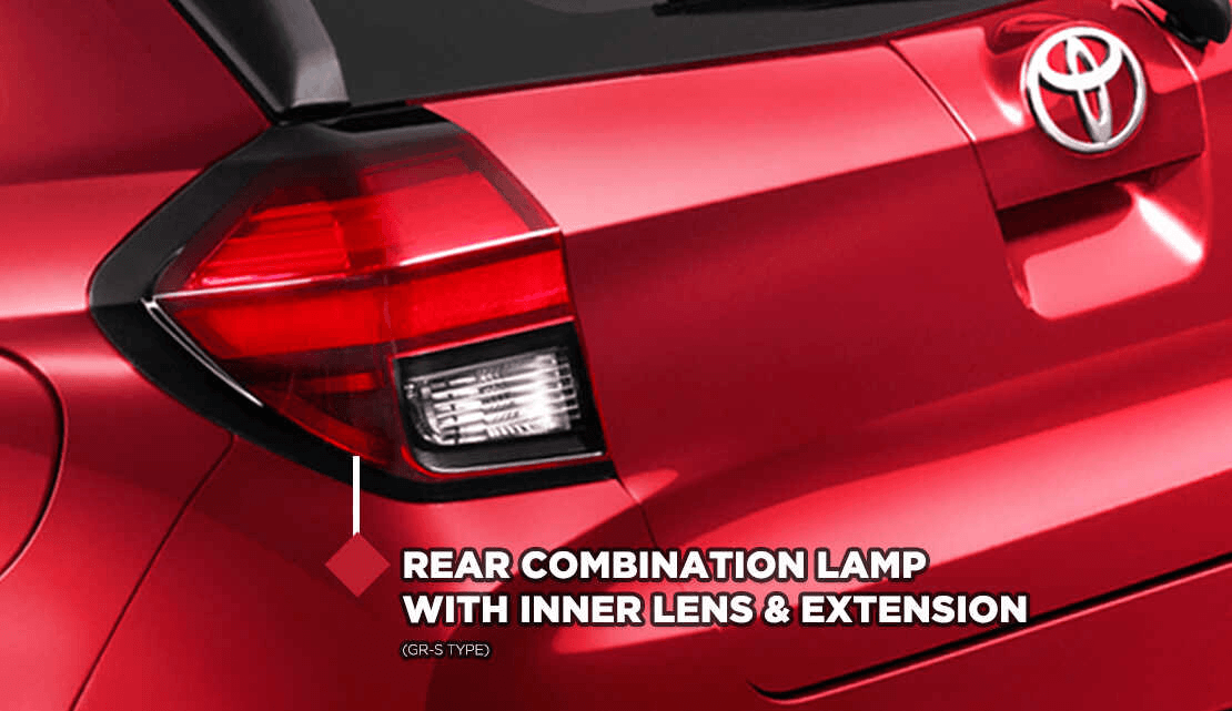 lampu belakang toyota agya gr sport