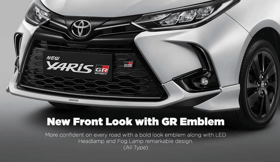 tampak depan toyota yaris