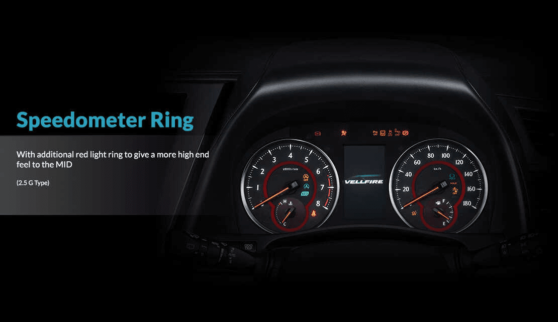 speedometer toyota vellfire
