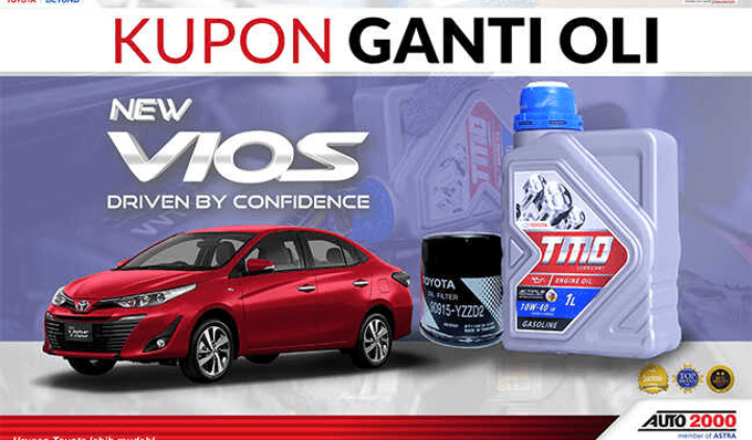 Kupon Ganti Oli Vios A/T